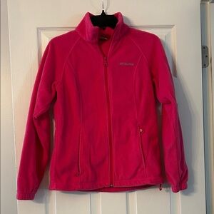 Columbia Vibrant Pink Full-Zip Fleece